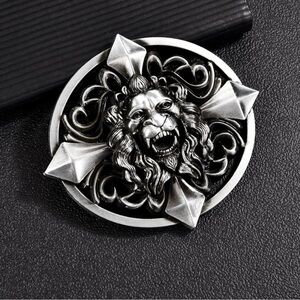 Belt Buckles for Mens Women,Vintage style Lion